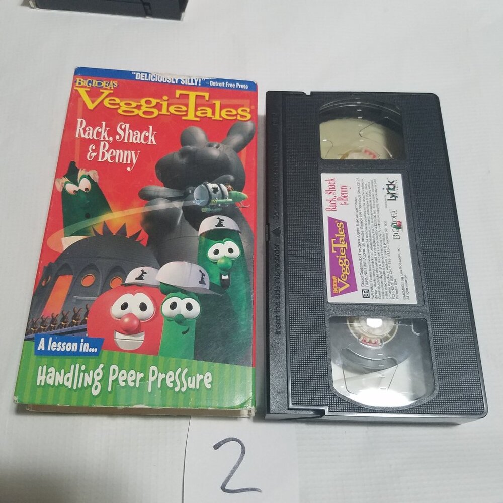 Veggie Tales Rack, Shack & Benny Big Idea's VHS Tape 2 - Bundle & Save